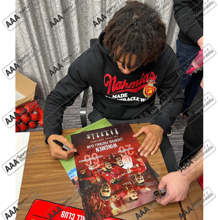 Trent Alexander-Arnold/ Andy Robertson Hand Signed 12" X 16" Montage