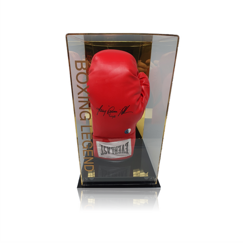 Tony Bellew Hand Signed Red Everlast Boxing Glove in Display Case