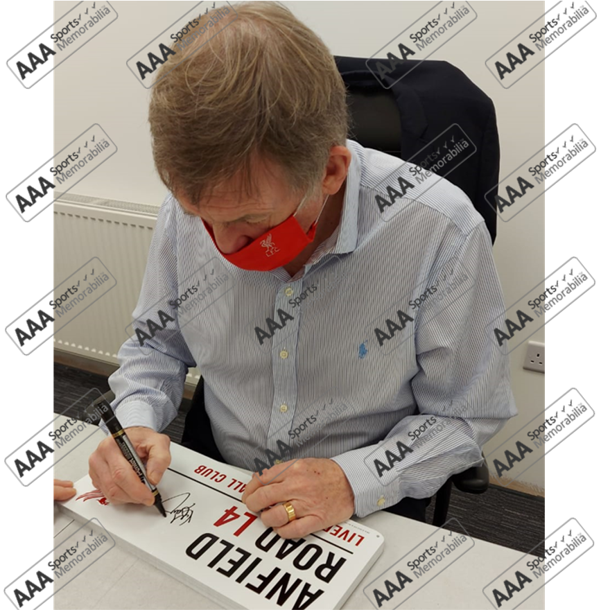 Sir Kenny Dalglish Hand Signed 'Anfield Road' Metal Plaques